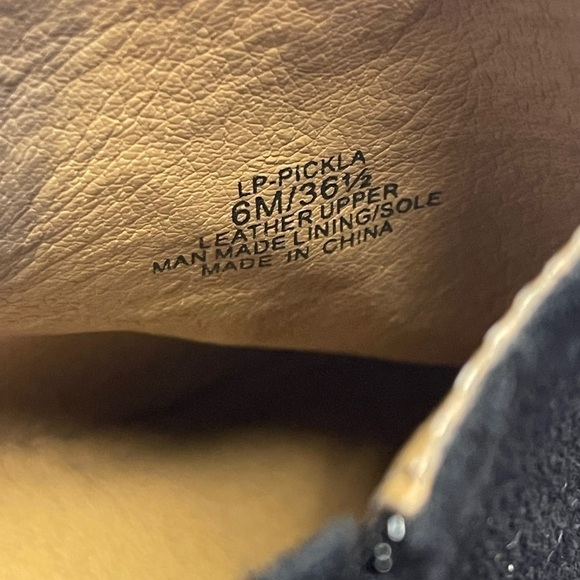 Lucky Brand Black Suede Pickla Ankle Bootie Size 6M - Picture 4 of 9